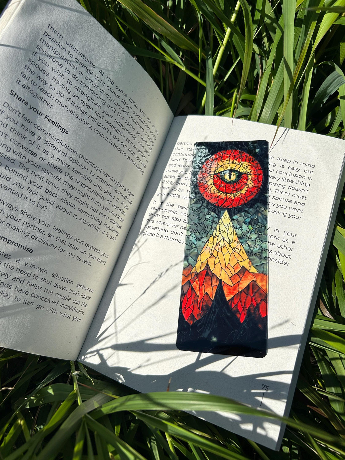 Eye of Sauron Bookmark - Lord of the Inspired Bookmark, LOTR, Fantasy Bookmark, Perfect Gift for Tolkien Fans