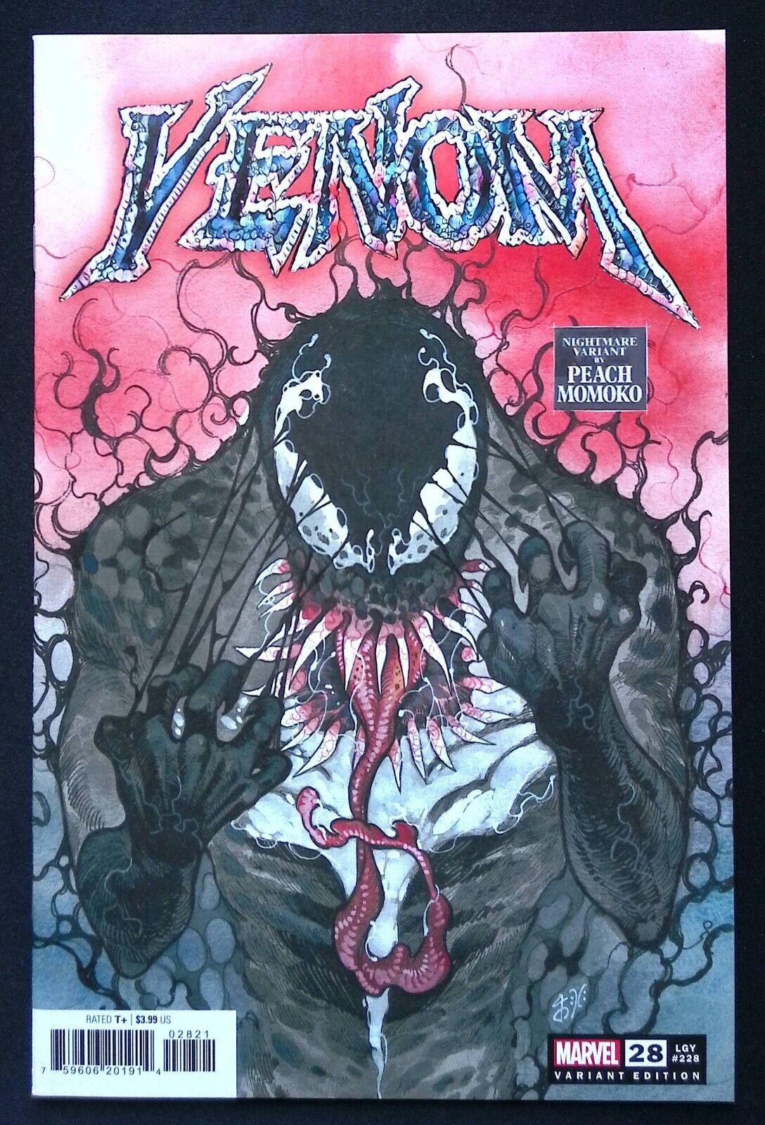 Venom #28 Peach Momoko Nightmare Variant (Marvel Comics)