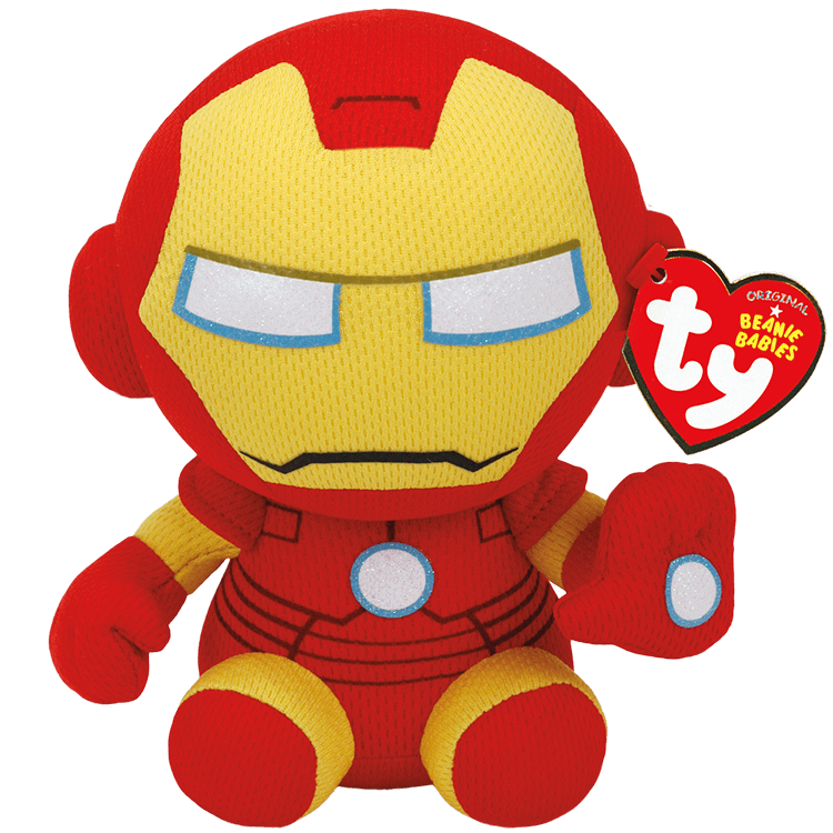 Ty Marvel Beanie Babies: Iron Man (Small)