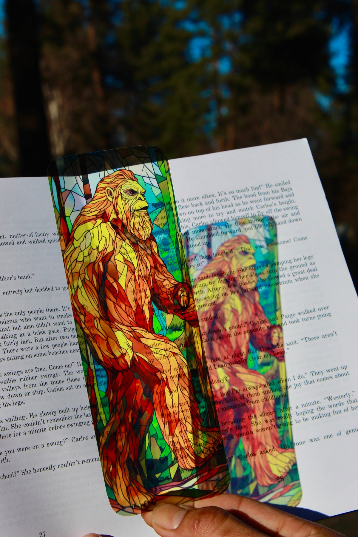 Bigfoot Bookmark – Handmade Sasquatch Bookmark, Sasquatch Gift, Unique Bigfoot Gift