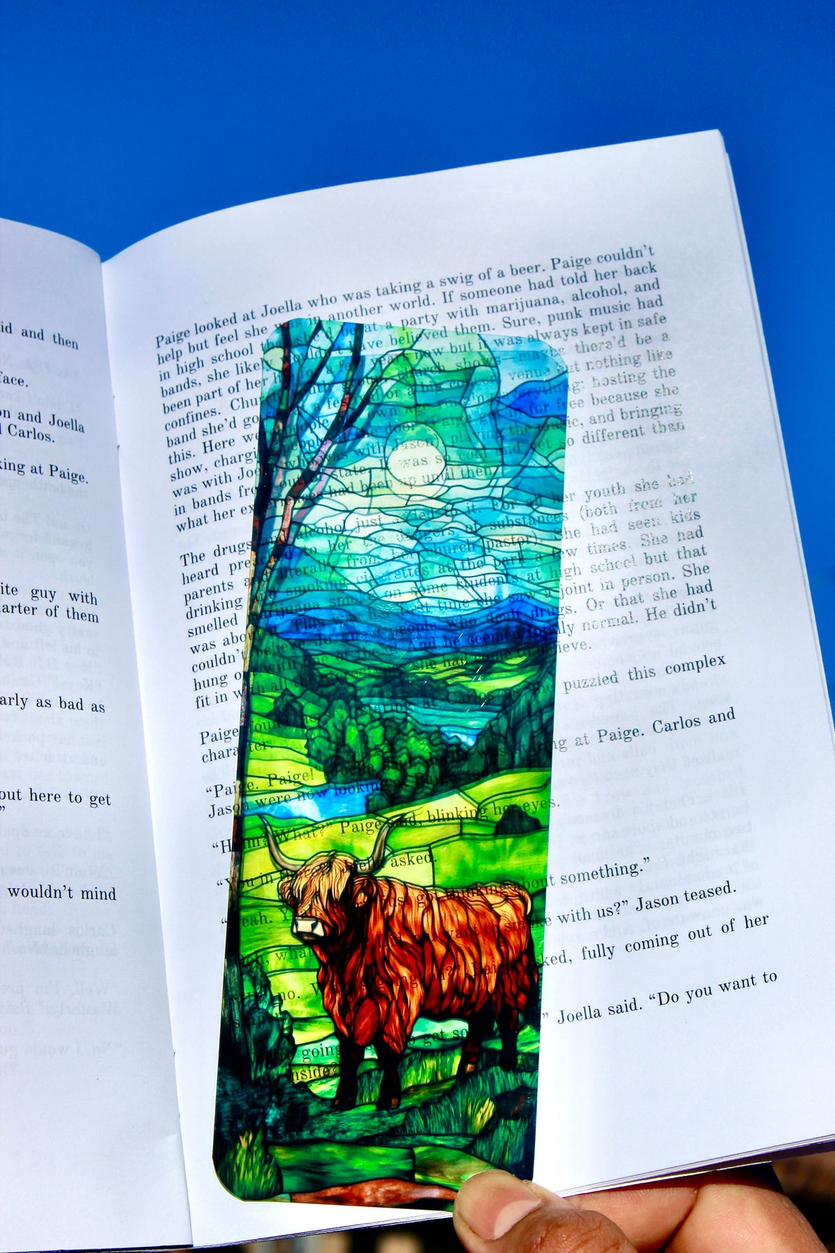 Highland Cattle Long Horn Cow Bookmark - Rustic Farm Animal Book Accessory, Unique Cow Lover Gift, Country Style Bookmark for Bookworms