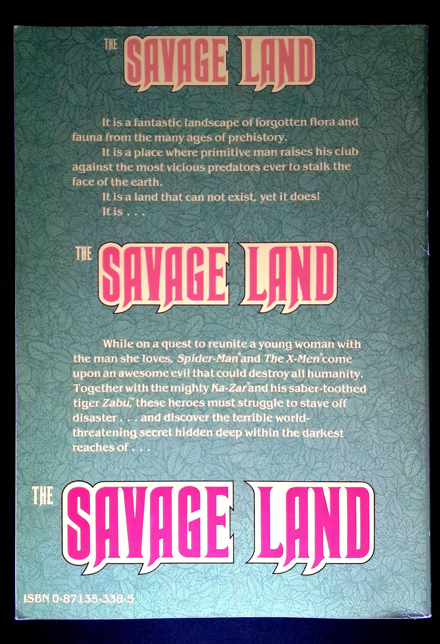 X-Men and Spider-Man Savage Land TPB (1987) - Marvel Comics