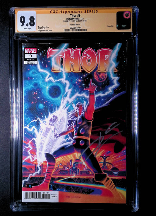 Thor #9 CGC 9.8 Signed by Cates (Hildebrandt Variant Cover) - Marvel