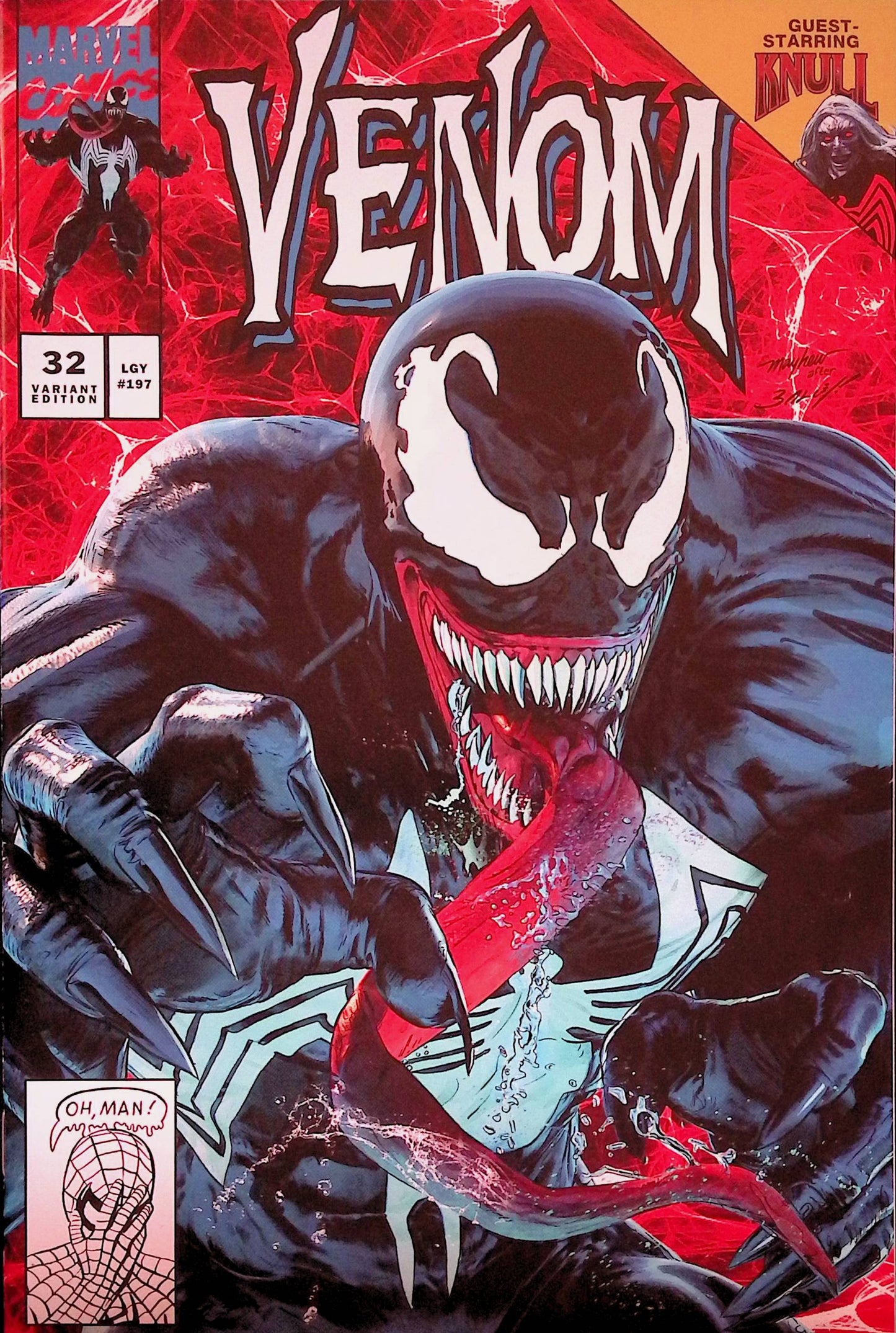 Venom #32 (Mike Mayhew Homage Red Variant) - Marvel Comics