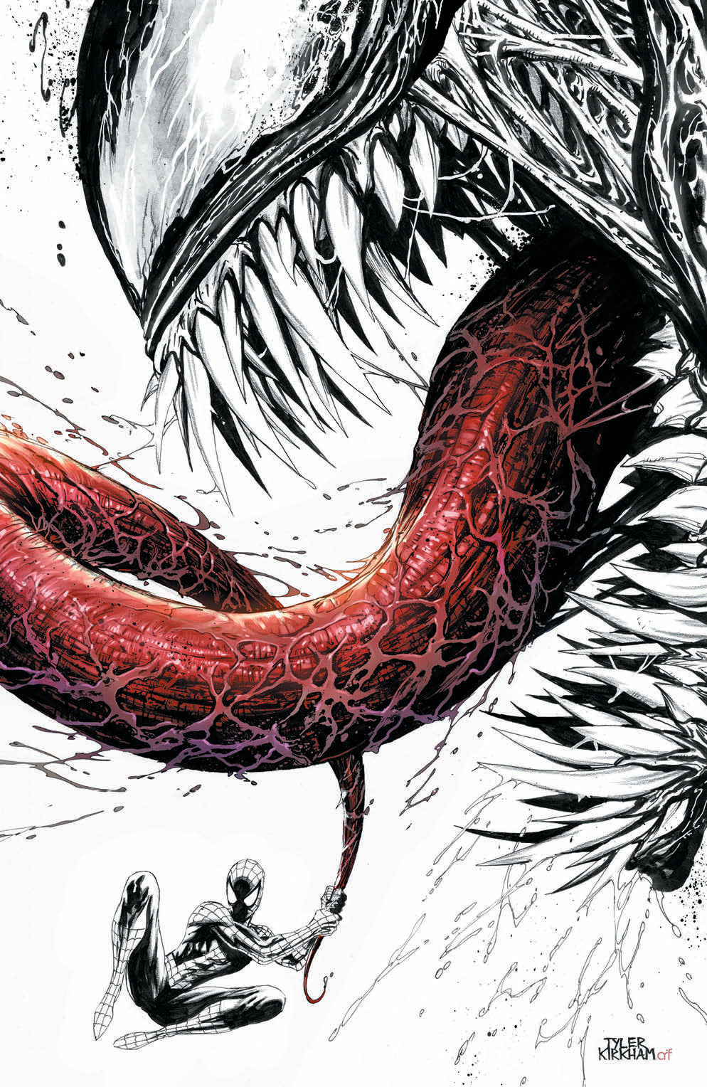 VENOM #1 UNKNOWN COMIC BOOKS EXCLUSIVE TYLER KIRKHAM VIRGIN COLOR SPLASH 5/9/2018