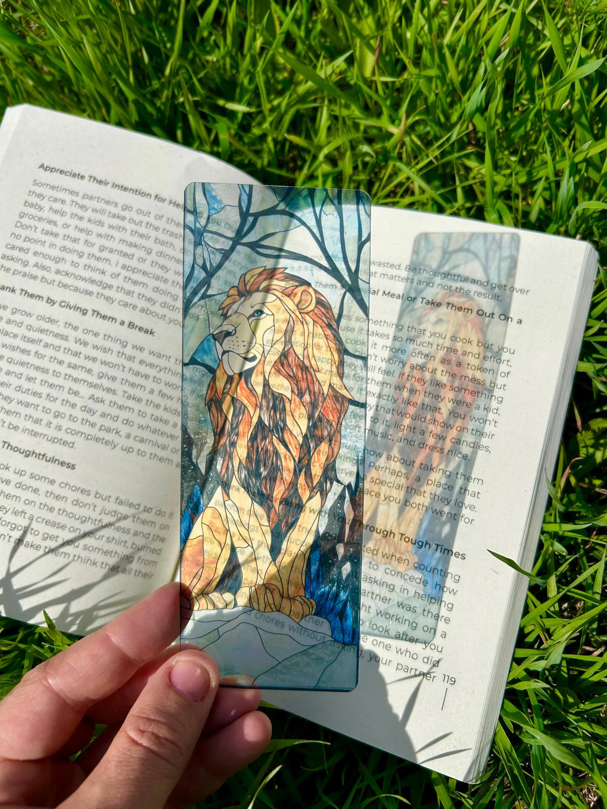Aslan Lion of Narnia Bookmark - Handmade Literary Bookmark, The Chronicles Inspired, Unique Gift for Book Lovers