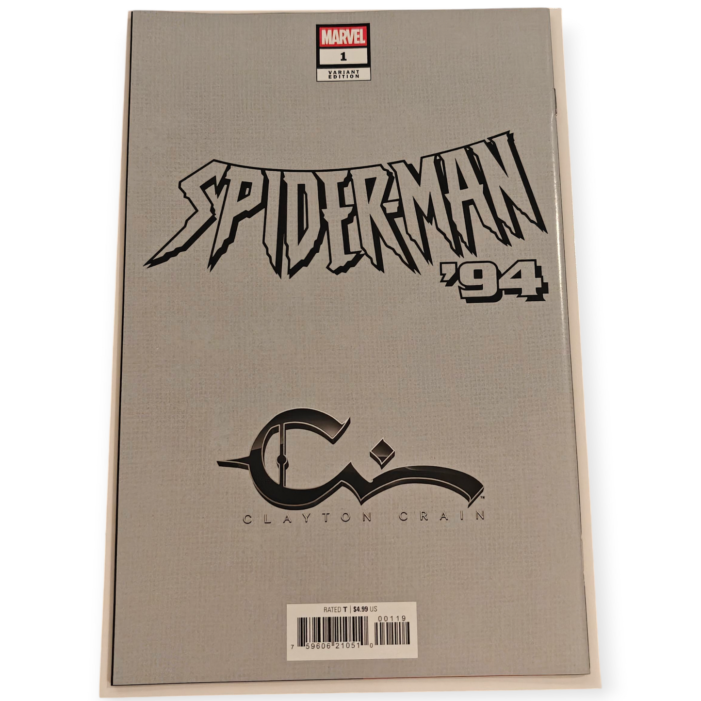 Spider-Man '94 #1 Clayton Crain Virgin Variant with Remark Ltd. 750