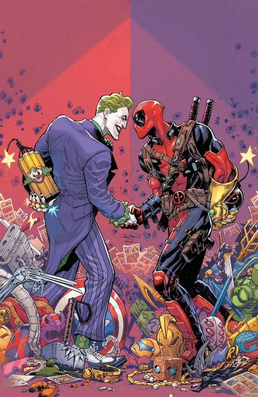 Marvel DC Deadpool Batman #1 Gleason Red Virgin Variant
