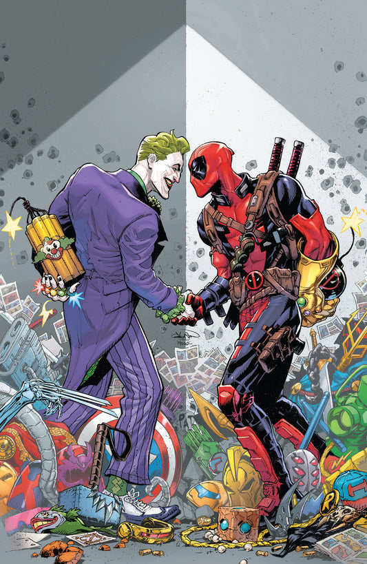 Marvel DC Deadpool Batman #1 Gleason Grey Virgin Variant