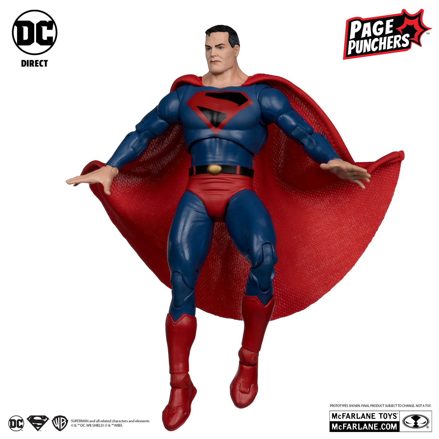 McFarlane DC Direct Superman (Kingdom Come) 7in Figure with Comic (Page Punchers)