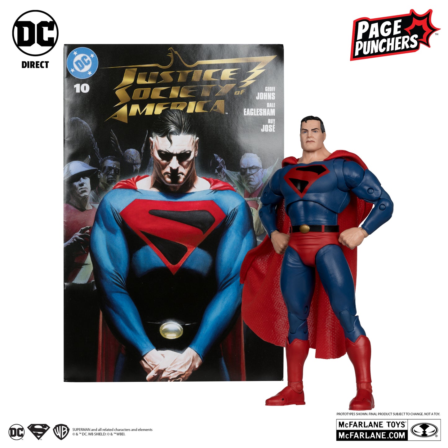 McFarlane DC Direct Superman (Kingdom Come) 7in Figure with Comic (Page Punchers)