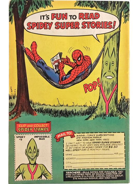 Marvel Comics and the Electric Company Present: Spidey Super Stories #25 🔑 | Web-Man | John Romita Sr.