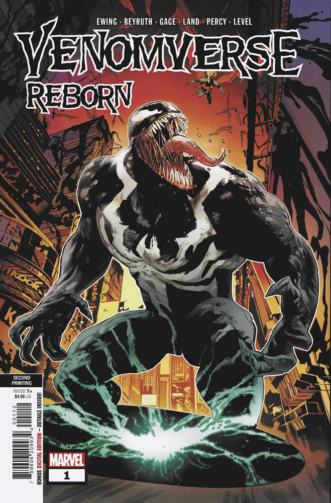 Venomverse Reborn #1 Greg Land 2 Nd Printing Variant