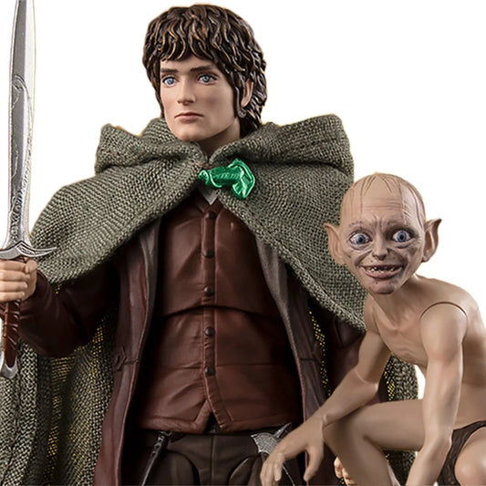 Lord of the Rings: Fellowship of the Ring Frodo Baggins and Gollum S.H.Figuarts Action Figure 2-Pack