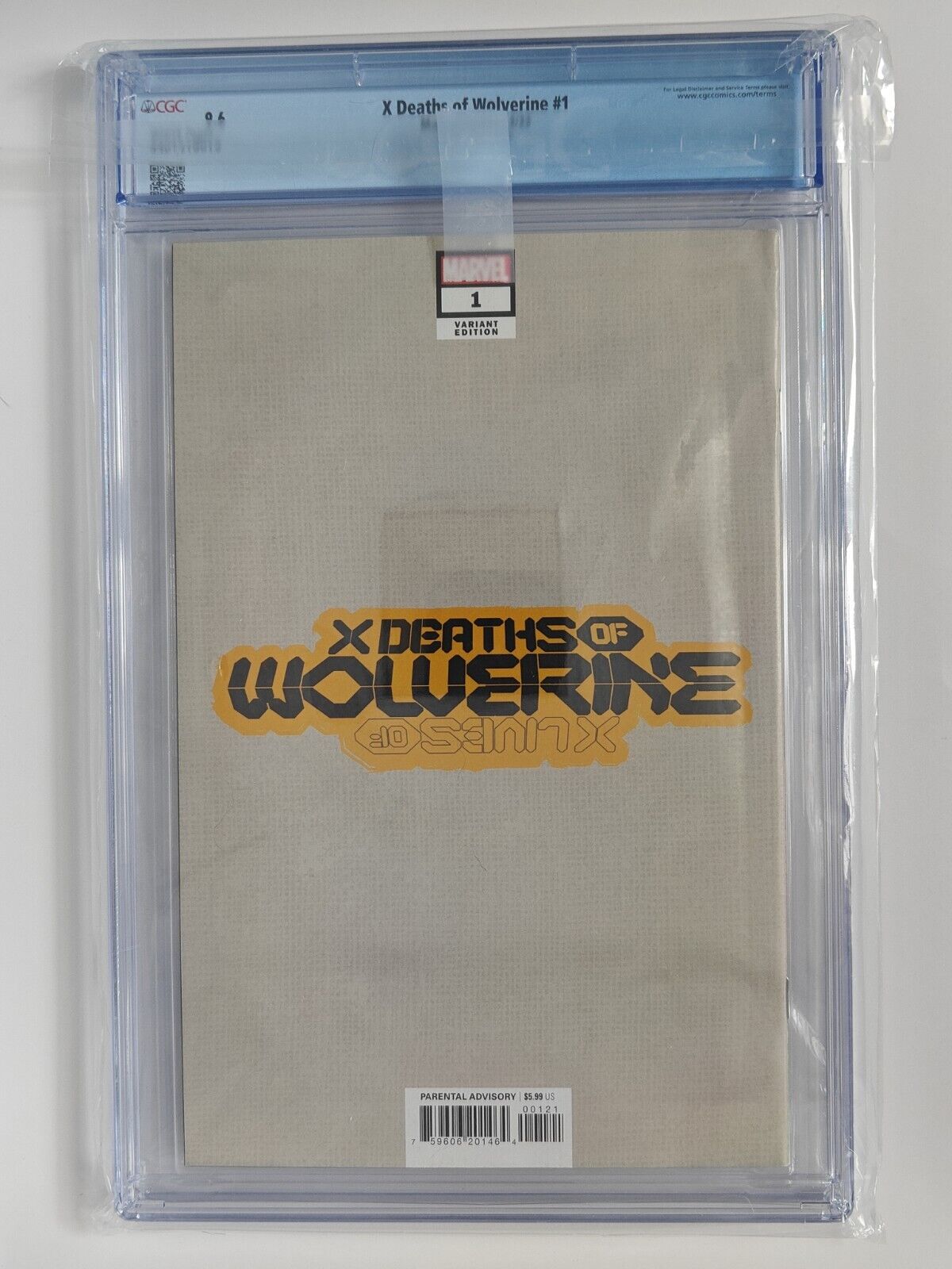 2022 Marvel X Deaths of Wolverine Issue #1 Garcin Variant Cover CGC 9.6