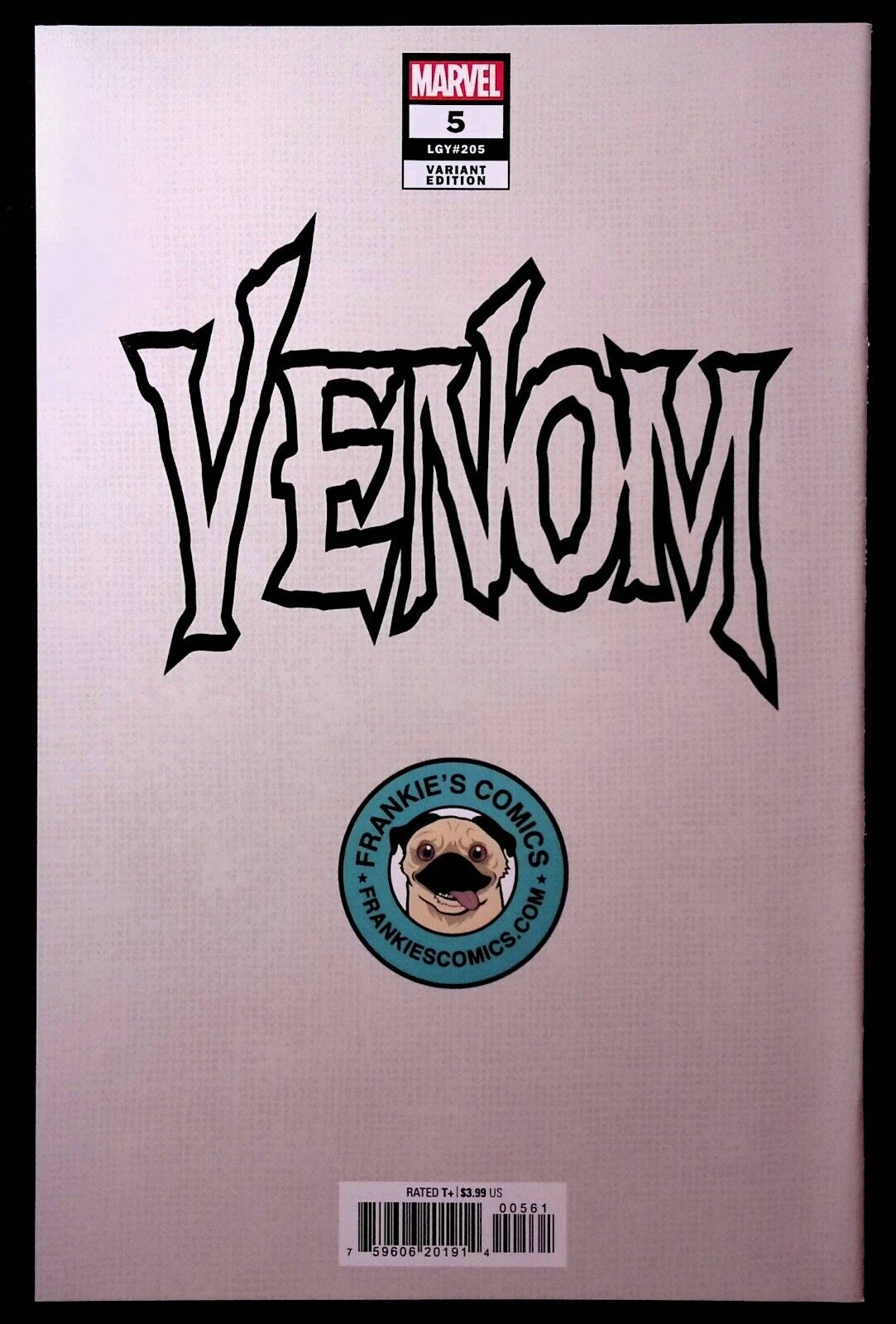 Venom #5 LGY #205 Knull Key Issue Barends Variant from Frankies Marvel Comics