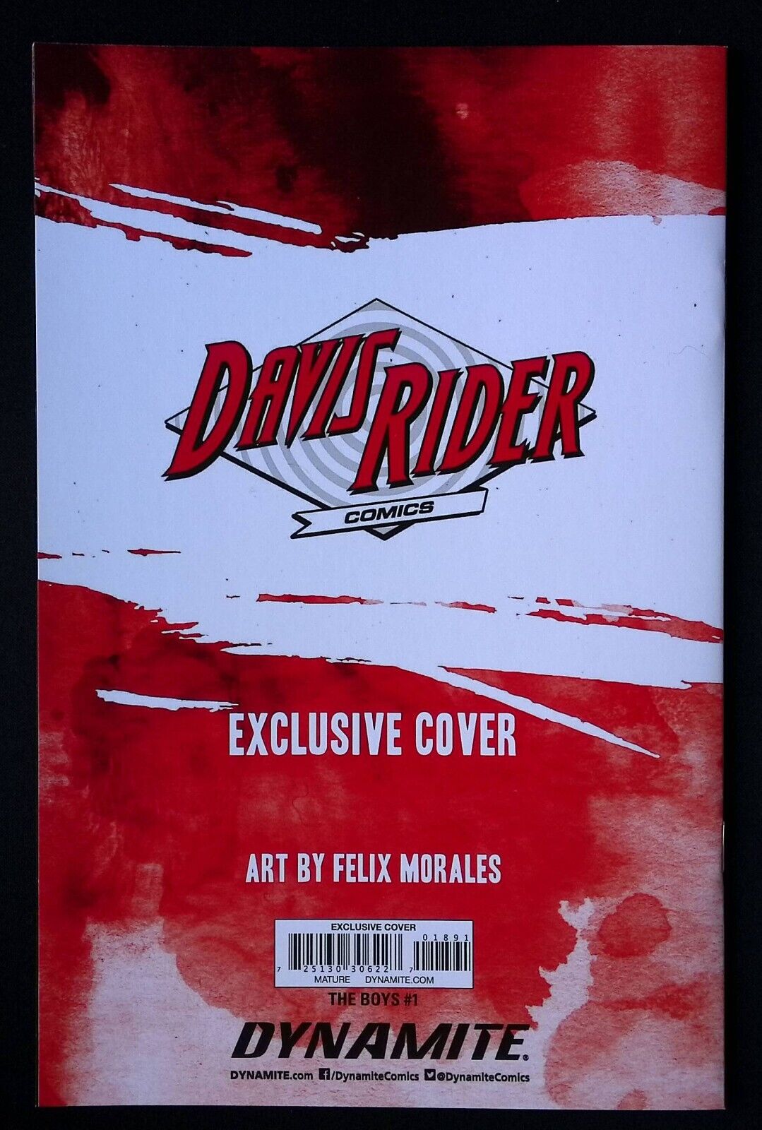 The Boys #1 Davis Rider Exclusive Crain Homage Cover (Dynamite Comics)