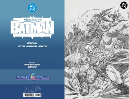 ABSOLUTE BATMAN #24 RYAN BENJAMIN NYCC FOIL & VIRGIN EXCLUSIVE+ FREE CVR A