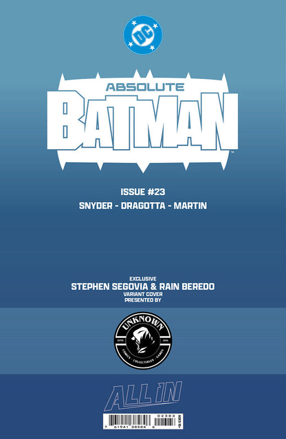 ABSOLUTE BATMAN #23 STEPHEN SEGOVIA EXCLUSIVE VIRGIN VAR (08/12/2026)