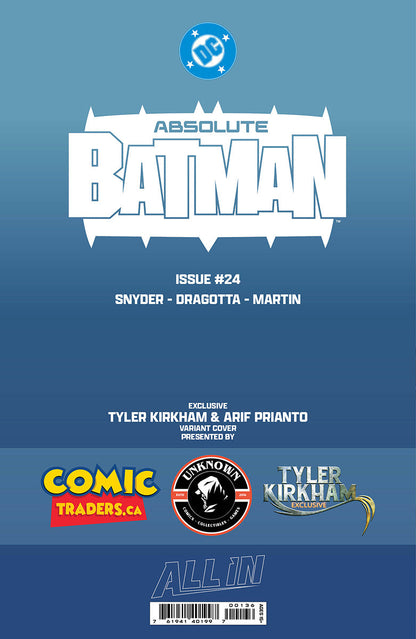 ABSOLUTE BATMAN #24 TYLER KIRKHAM BATTLE DAMAGED PENGUIN EXCLUSIVE VAR (09/23/2026)