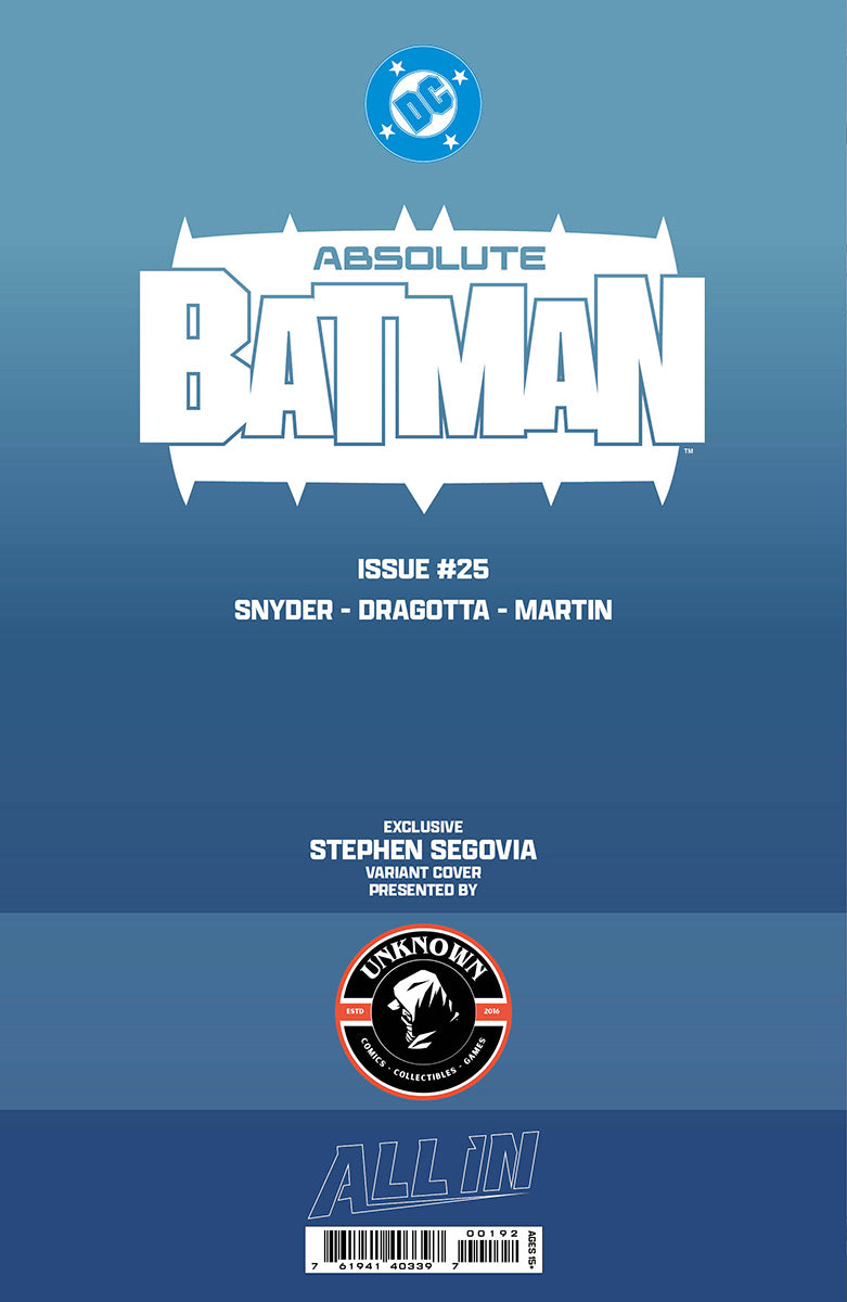 ABSOLUTE BATMAN #25 CONNECTING COVER B STEPHEN SEGOVIA EXCLUSIVE VIRGIN VAR (10/28/2026)