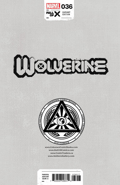 Wolverine #36 [Fall] Unknown Comics Miguel Mercado Exclusive Virgin Var (08/09/2023) (08/30/2023)