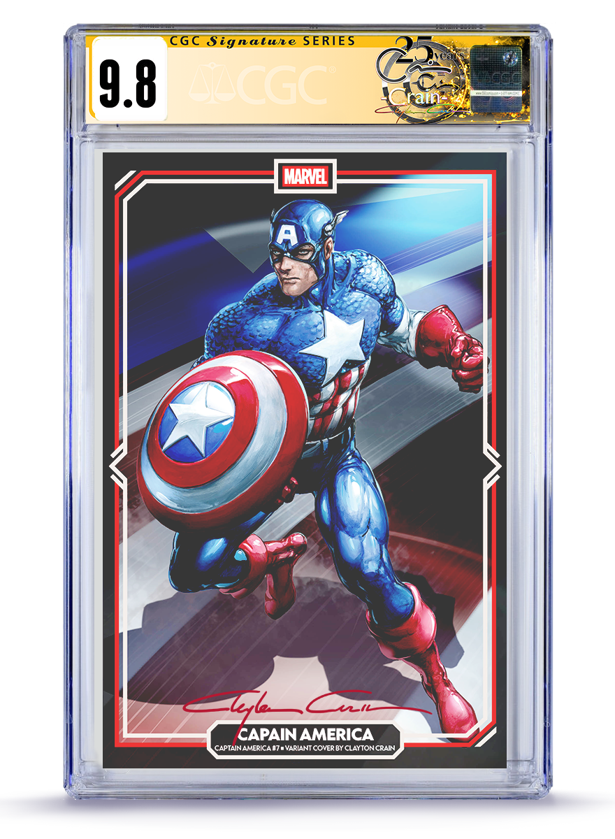 PREORDER:Captain America No. 7  Classic Signature 9.8 CGC Signature Series