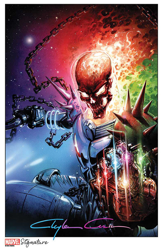Marvel Signature 11x17 Print Ghost Rider Destroys Marvel History No.1