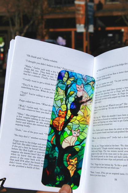 Cat Lover Bookmark – Handmade Cute Cat Page Marker, Feline Lover Gift, Animal Bookmark, Book Lover Accessory, Unique Cat Lover Gift