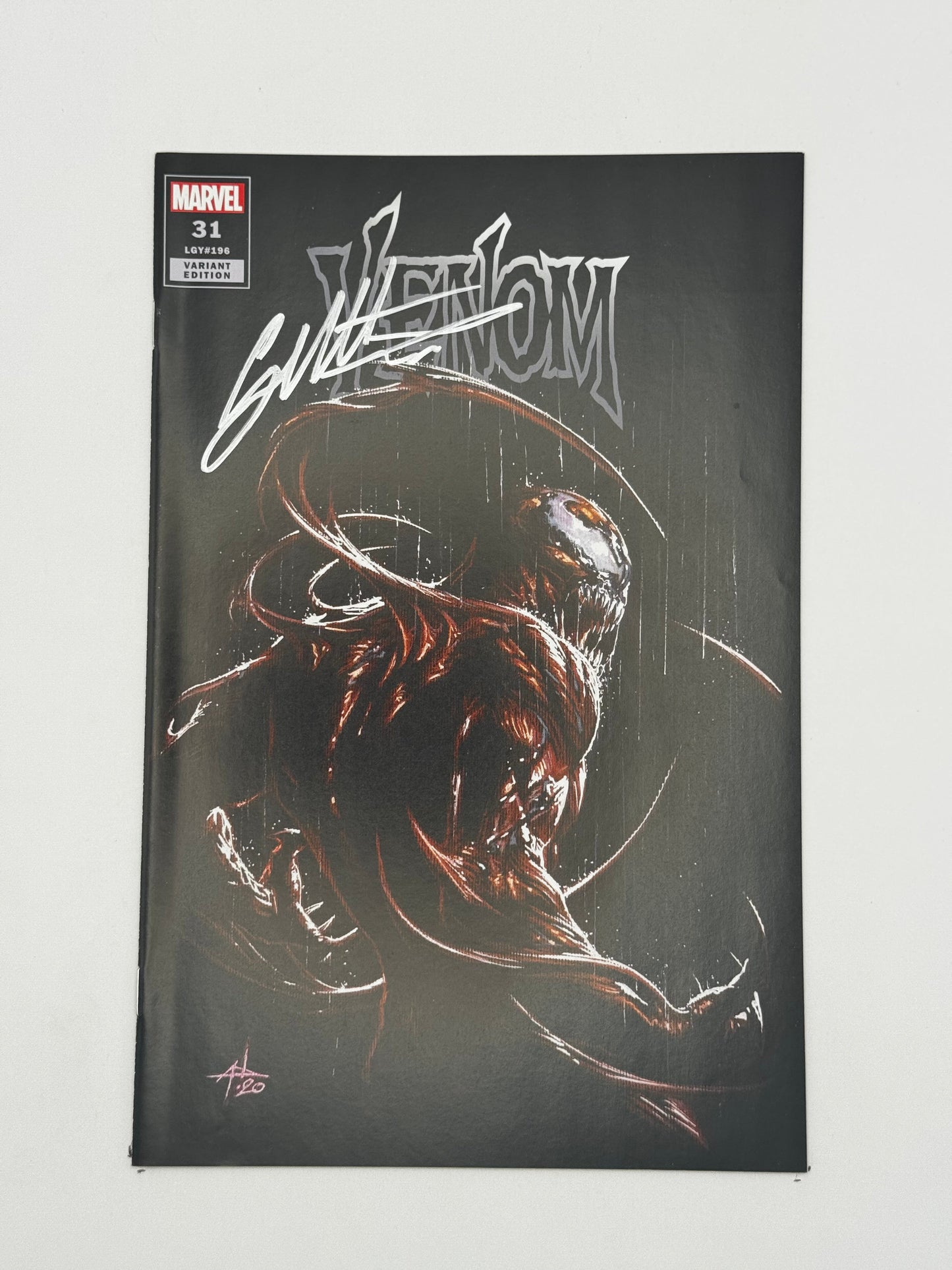 [Signed by Gabriele Dell'Otto] Venom #31 Unknown Comics Gabriele Dell_Otto Exclusive Carnage Var Kib [INST]