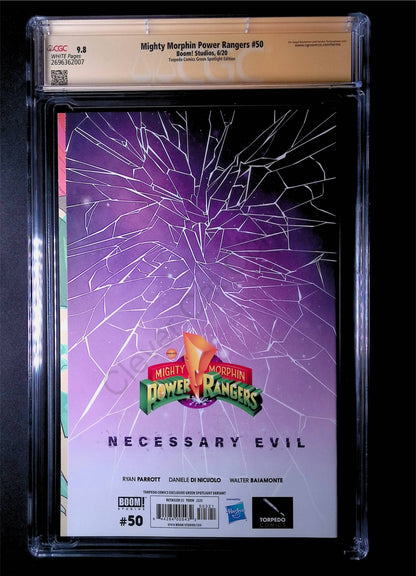 Mighty Morphin Power Rangers #50 CGC 9.8 (Signed by Jason David Frank)