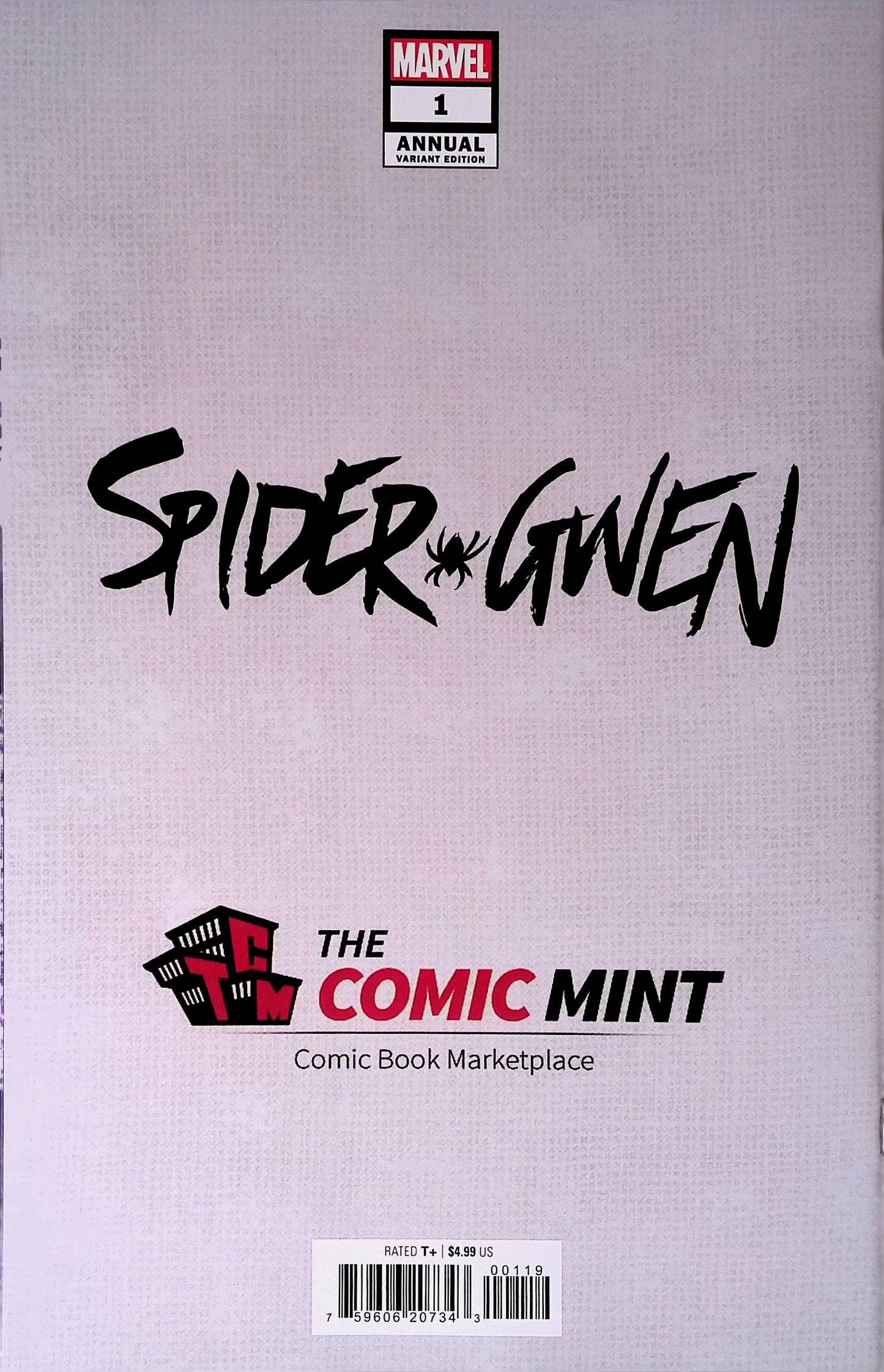 Spider-Gwen Annual #1 (Comic Mint Variant) - Marvel Comics