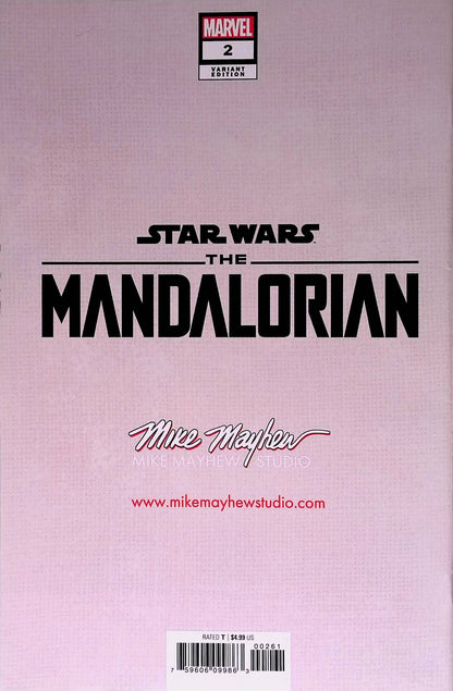 Star Wars: The Mandalorian #2 (Mike Mayhew Variant Signed)🔑 - Marvel Comics