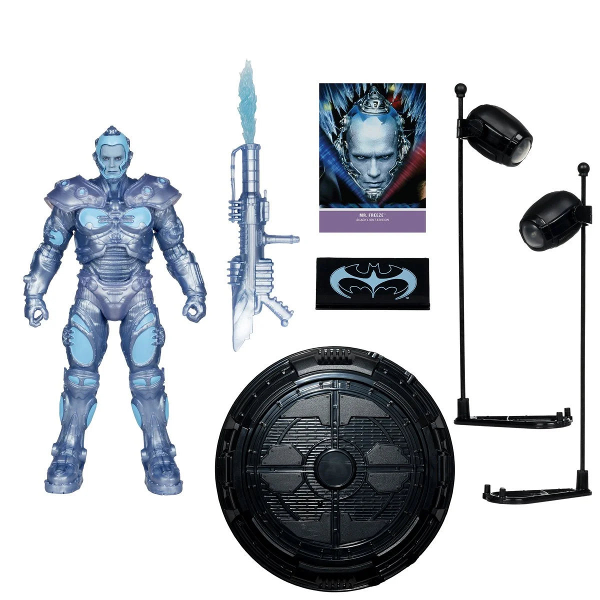 DC Multiverse Batman and Robin Mr. Freeze Black Light Gold Label 7-Inch Action Figure - Entertainment Earth Exclusive
