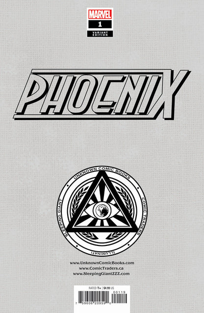 [Signed by Nathan Szerdy] [FOIL] PHOENIX #1 UNKNOWN COMICS NATHAN SZERDY MARVEL GIRL VIRGIN EXCLUSIVE SDCC 2024 VAR [IN STOCK]
