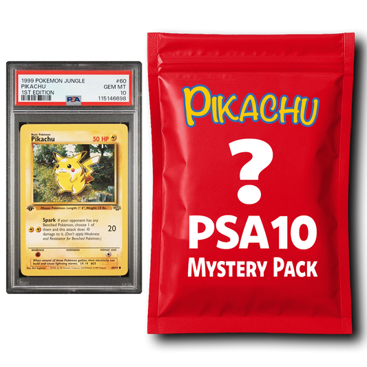 Pikachu PSA 10 Graded PKM Card Mystery Pack Trading Card Game