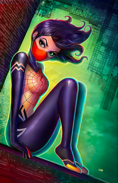 [Signed by Nathan Szerdy] EDGE OF SPIDER-VERSE #1 UNKNOWN COMICS NATHAN SZERDY EXCLUSIVE VIRGIN VAR [IN STOCK]