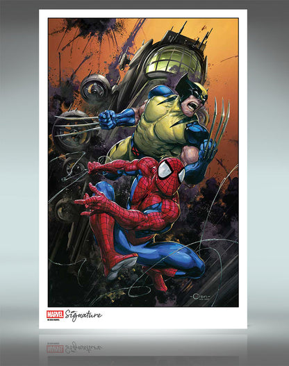 PREORDER: Marvel Signature 11x17 Print Spider-Man Wolverine