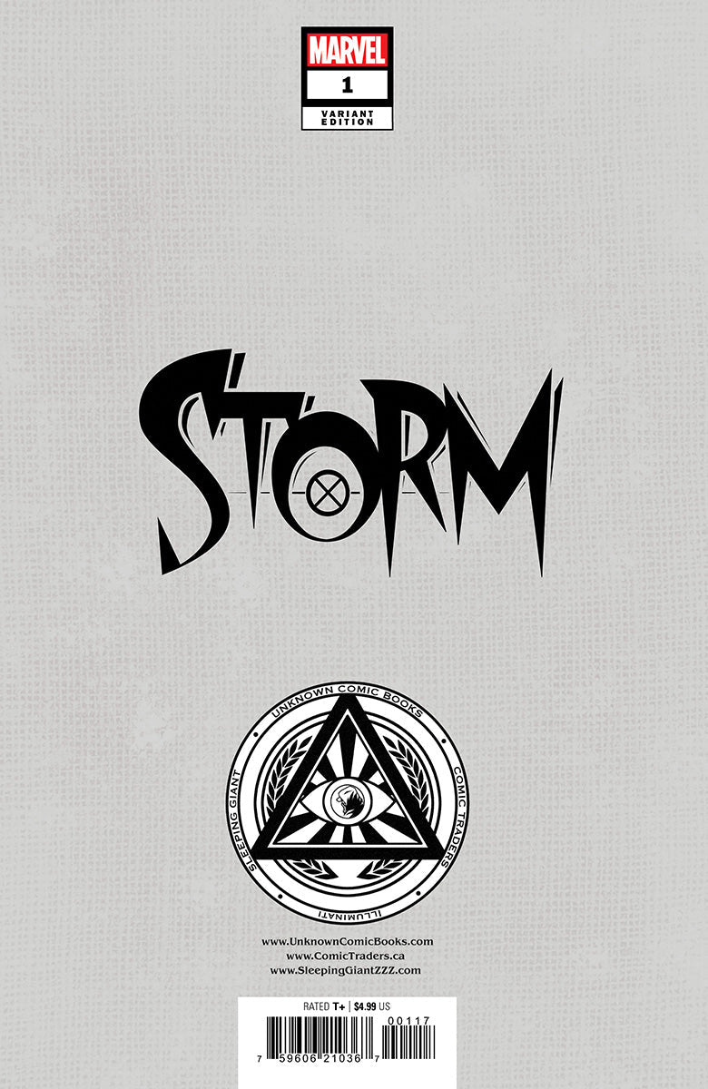 [Signed by Nakayama W/ COA] STORM #1 UNKNOWN COMICS DAVID NAKAYAMA EXCLUSIVE VIRGIN VAR SIGNED BY DAVID NAKAYAMA [IN STOCK]