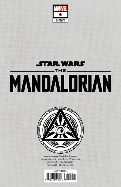 Star Wars: The Mandalorian #6 Unknown Comics Rickie Yagawa Exclusive Var (12/14/2022)