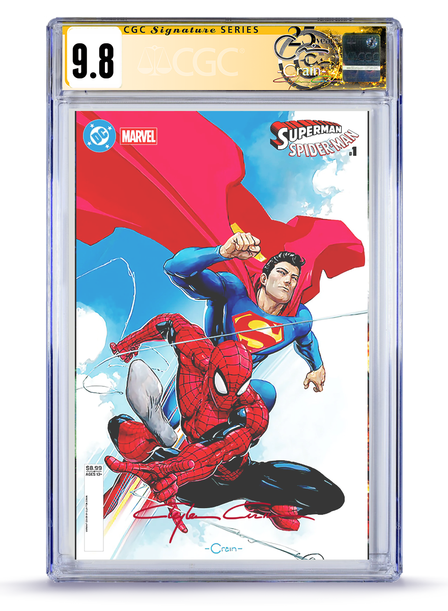PREORDER:  CGC Signature Series Superman Spider-Man No. 1 Trade Dress Classic Signed