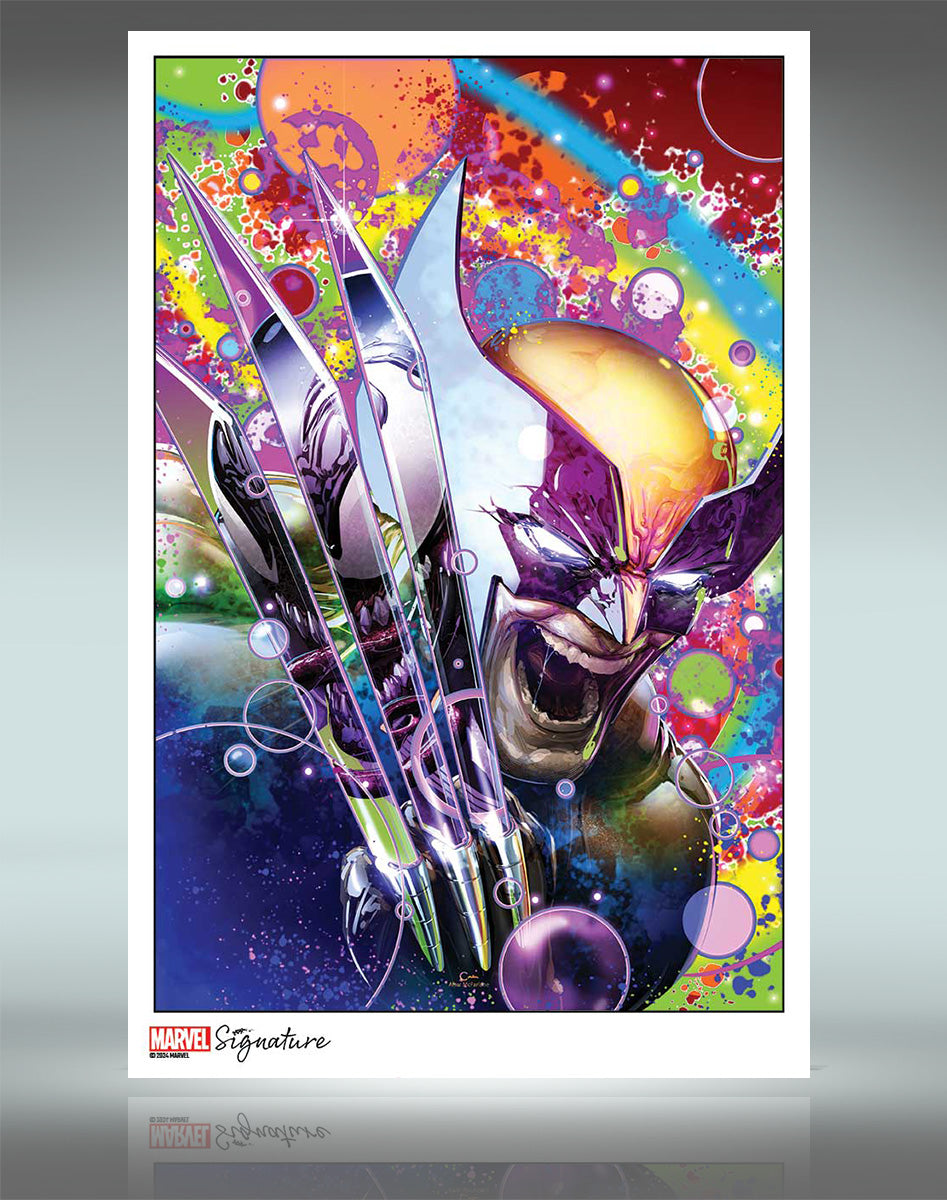 Marvel Signature 11x17 Print Wolverine 8 Neon Cover