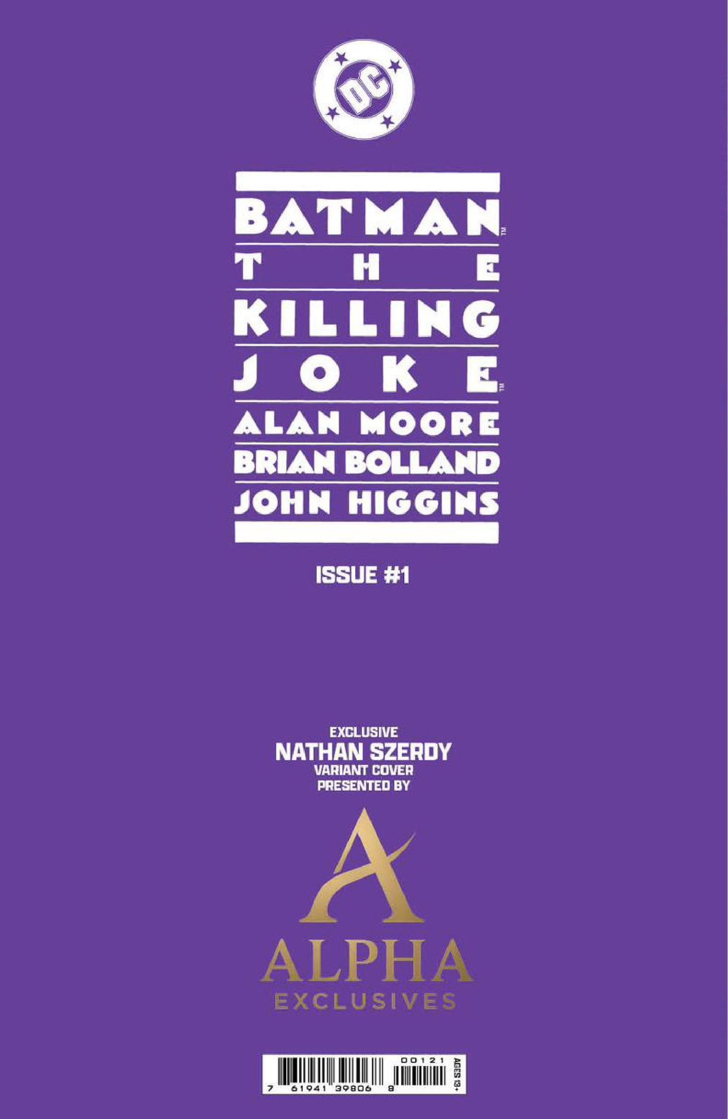 Batman: The Killing Joke #1 Facsimile Reprint Nathan Szerdy Exclusive Var (02/2026)
