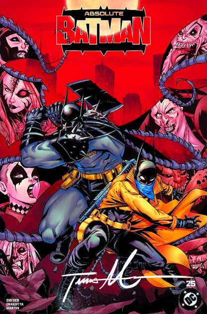 ABSOLUTE BATMAN #25 SIGNED TRAVIS MERCER FOIL TRADE EXCLUSIVE