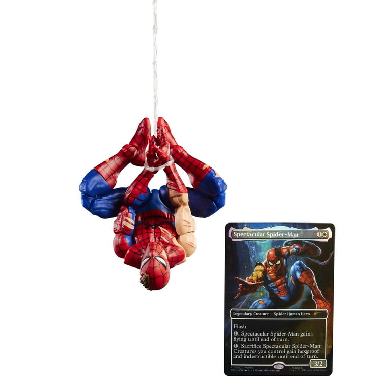 Marvel Legends Series Magic: The Gathering Battle-Damaged Spider-Man with Exclusive Card