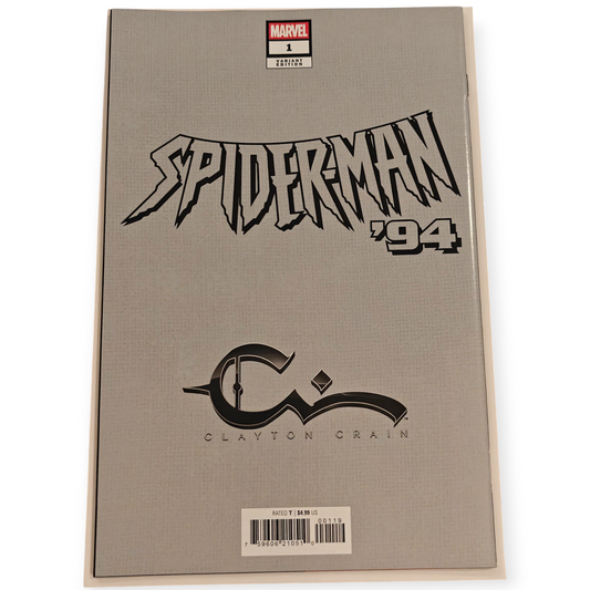 Spider-Man '94 #1 Clayton Crain Virgin Variant with Remark Ltd. 750