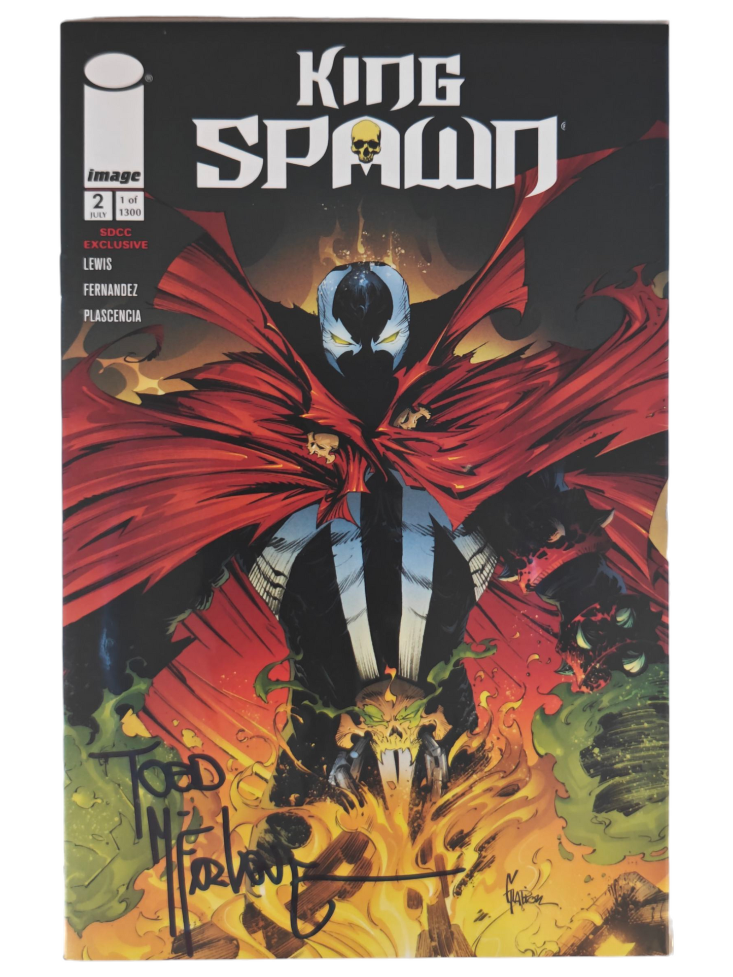 King Spawn #2 SDCC Exclusive Signed by Todd McFarlane Ltd 1/1300