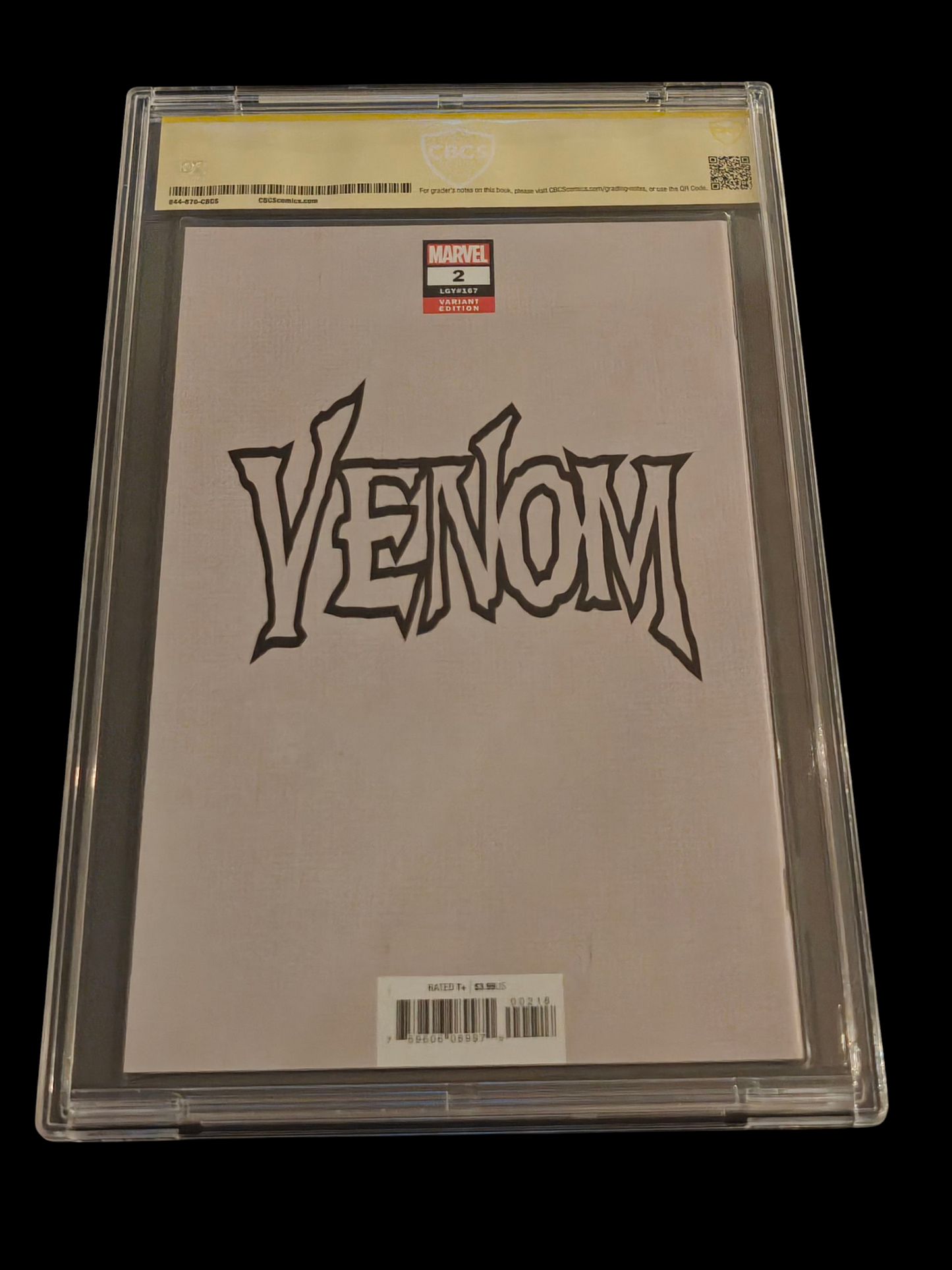 Venom #2 9.8 CBCS Exclusive Virgin Variant Clayton Crain Donny Cates Signed