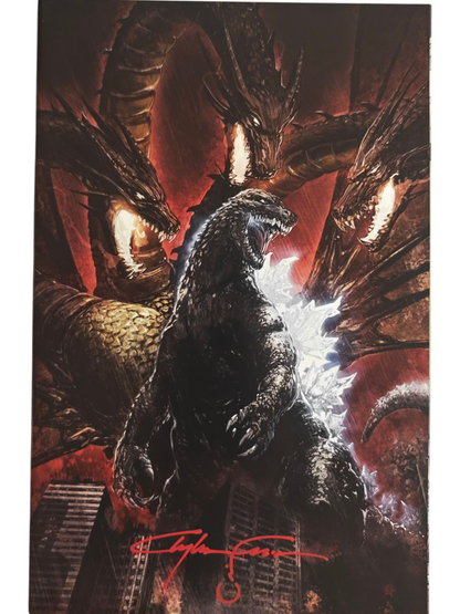 Godzilla Rivals VS. King Ghidorah #1 Signed Clayton Crain Variant