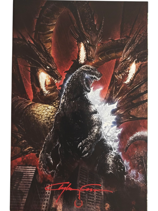 Godzilla Rivals VS. King Ghidorah #1 Signed Clayton Crain Variant